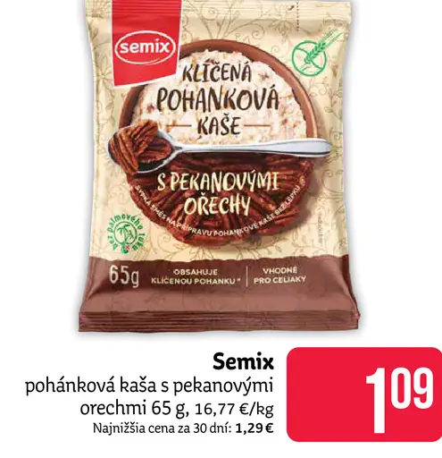 Semix kaša s pekanovými orechmi