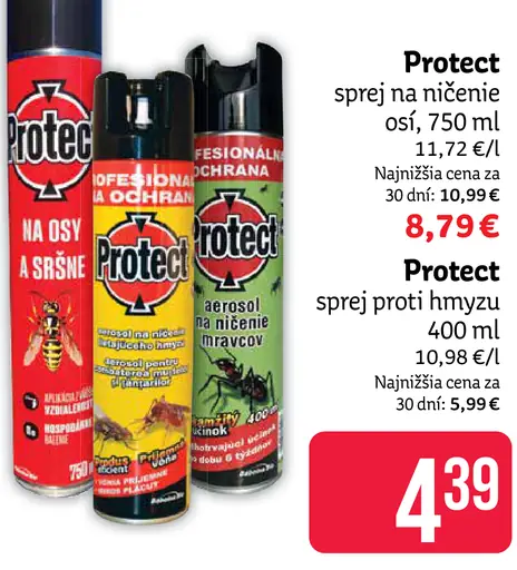 Protect sprej na ničenie os