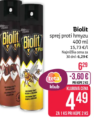 Biolit sprej proti hmyzu