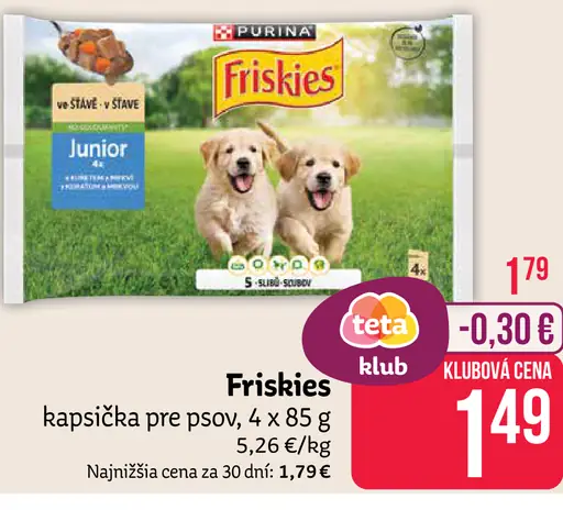 Friskies kapsička pre psov Junior