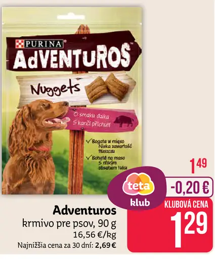 Adventuros Nuggets pochúťka pre psy