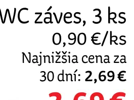 Duck WC záves