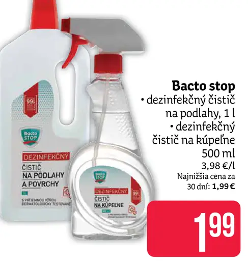 Bacto stop dezinfekčný čistič na podlahy