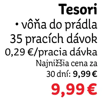 Tesori vôňa do prádla