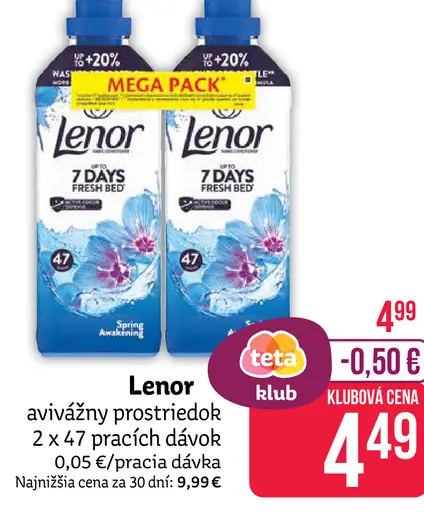 Lenor avivážny prostriedok 7 Days