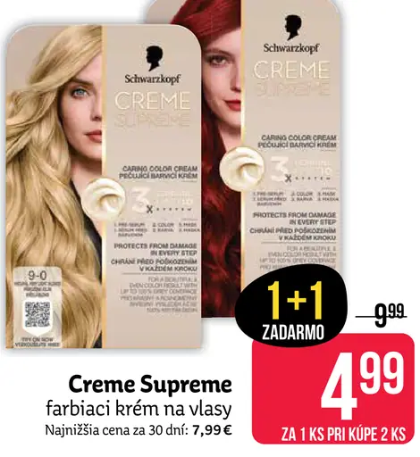 Schwarzkopf Creme Supreme farbiaci krém na vlasy