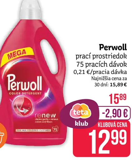 Perwoll prací prostriedok Renew Advanced Color