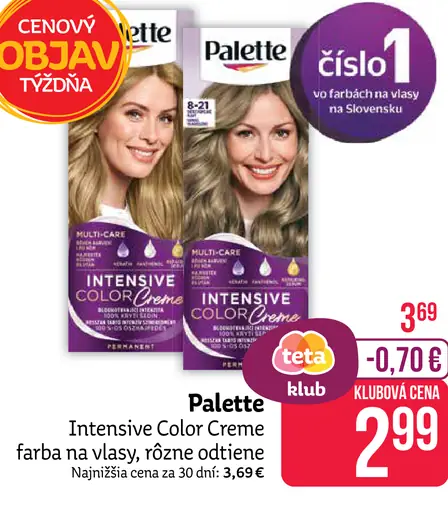 Schwarzkopf Palette Intensive Color Creme farba na vlasy rôzne odtiene