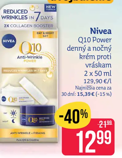 Nivea Q10 Power Denný a nočný krém proti vráskam 2 x