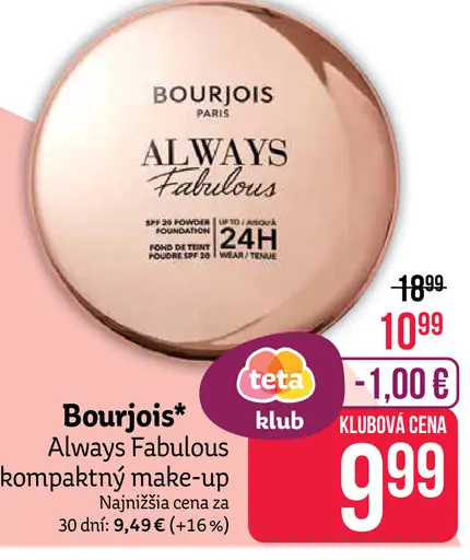 Bourjois Always Fabulous kompaktný make-up