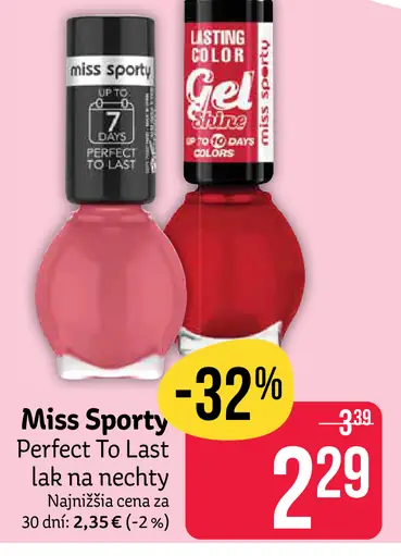 Miss Sporty lak na nechty Perfect To Last