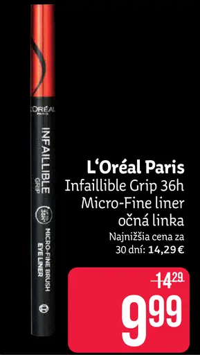 L'Oréal Paris Infaillible Grip 36h Micro-Fine Liner očná linka