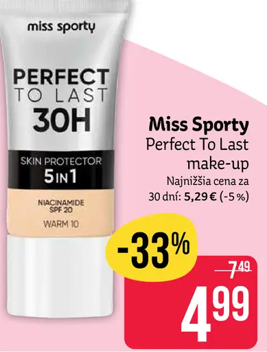 Miss Sporty Perfect to Last make-up