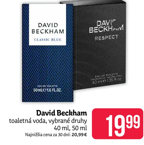 David Beckham pánska toaletná voda