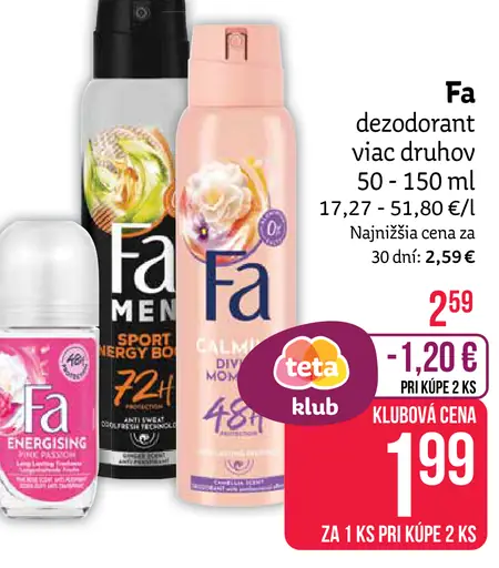 Fa deodorant