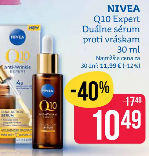 Nivea Q10 Expert Duálne sérum proti vráskam