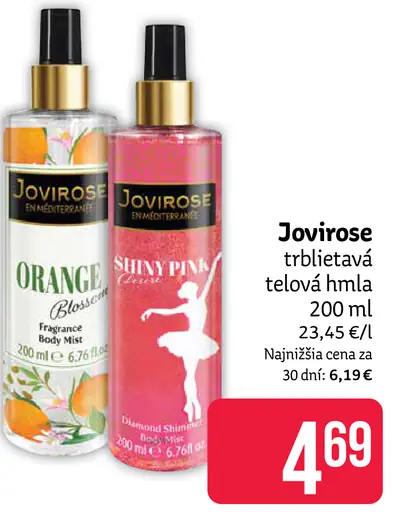 Jovirose trblietavá telová hmla