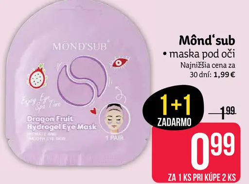 Mônd'Sub maska pod oči