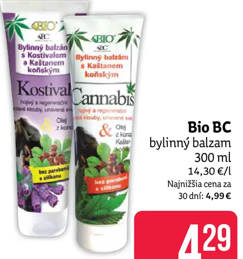 Bio BC bylinný balzam