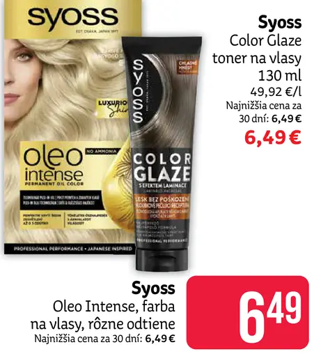 Syoss Color Glaze toner na vlasy