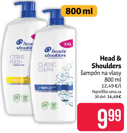 Head & Shoulders šampón na vlasy