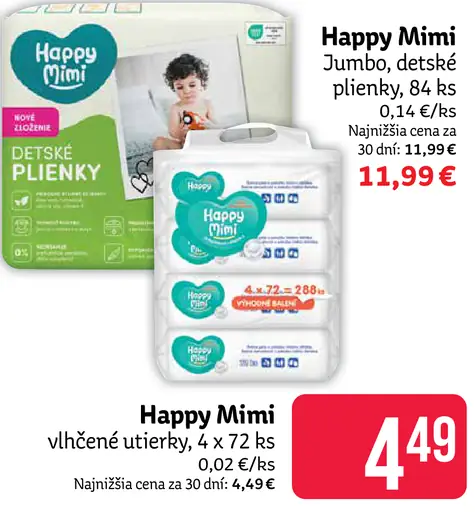 Happy Mimi Jumbo detské plienky
