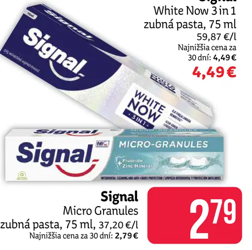Signal White Now 3 in 1 zubná pasta