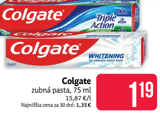 Colgate zubná pasta Whitening