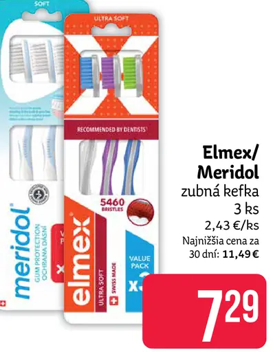 Elmex/Meridol zubná kefka