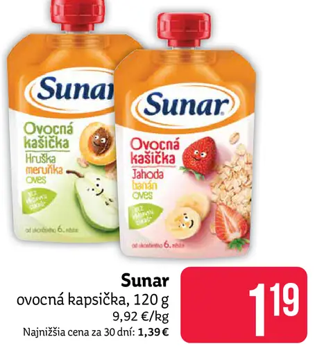 Sunar do ručičky ovocná kapsička