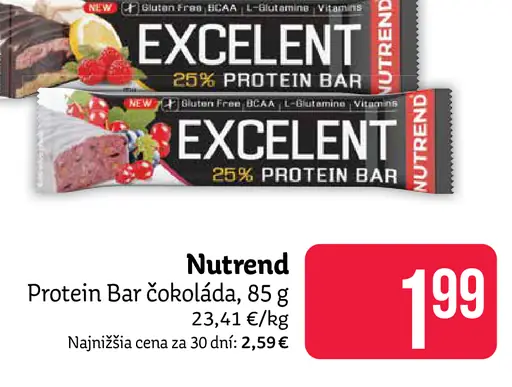 Nutrend Excellent 25% Protein Bar čokoláda
