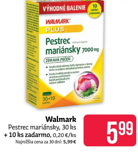 Walmart Pestrec mariánsky plus kapsuly