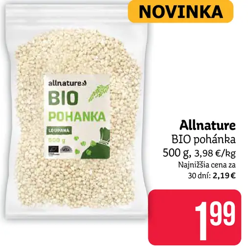 Allnature BIO pohánka