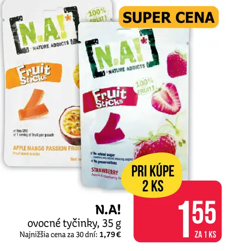 N.A! ovocné tyčinky