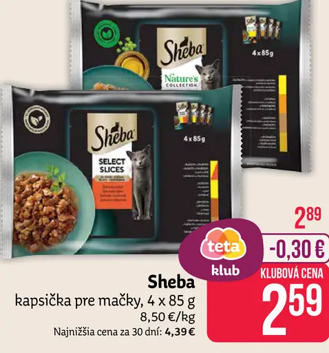 Sheba kapsičky pre mačky 2 druhy