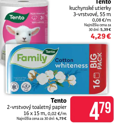 Tento kuchynské utierky 3-vrstvové