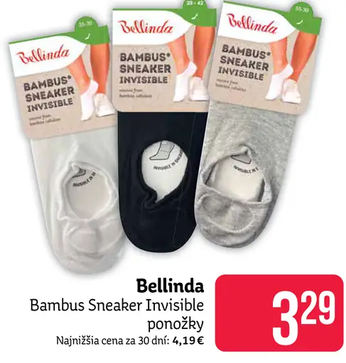 Bellinda Bambus Sneaker Invisible ponožky