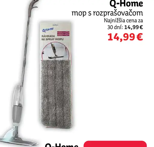 Q-Home mop s rozprašovačom
