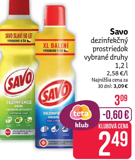 Savo dezinfekčný prostriedok