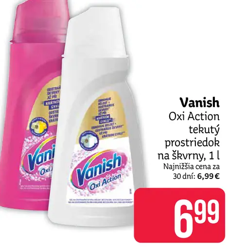 Vanish Oxi Action, tekutý prostriedok na škvrny