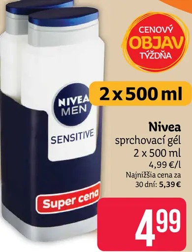 Nivea Men Sensitive sprchovací gél