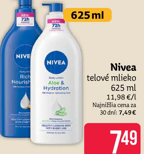 Nivea telové mlieko Hydraion