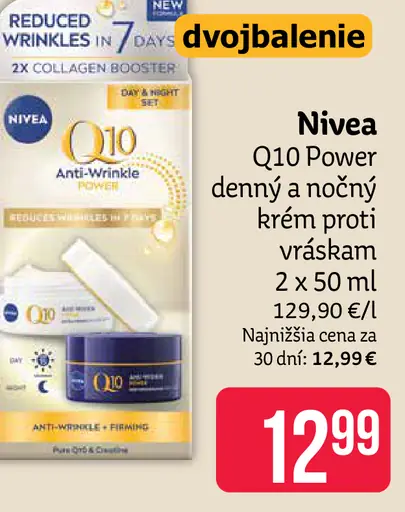 Nivea Q10 Power Denný a nočný krém proti vráskam 2 x