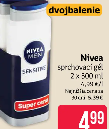Nivea sprchovací gél Sensitive