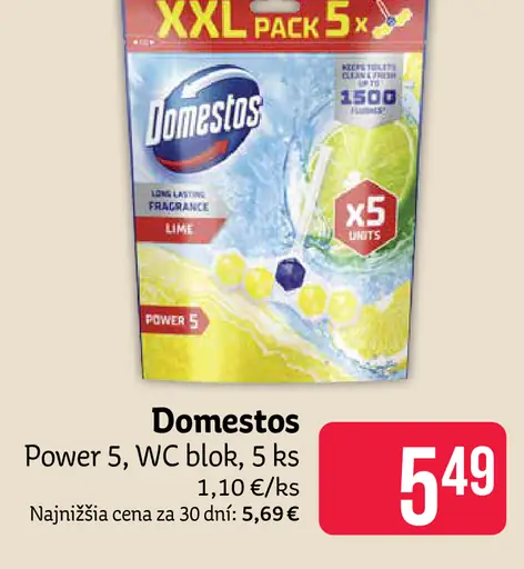 Domestos Power 5 WC blok