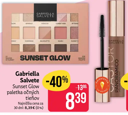 Gabriella Salvete Sunset Glow očných tieňov