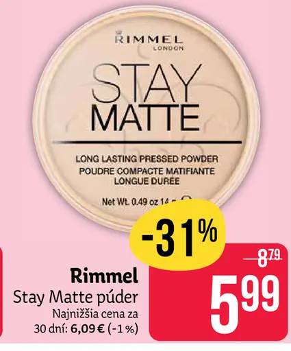Rimmel Stay Matte púder