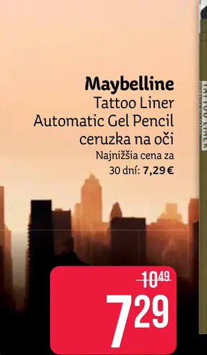 Maybelline Tattoo Liner Automatic Gel Pencil ceruzka na oči
