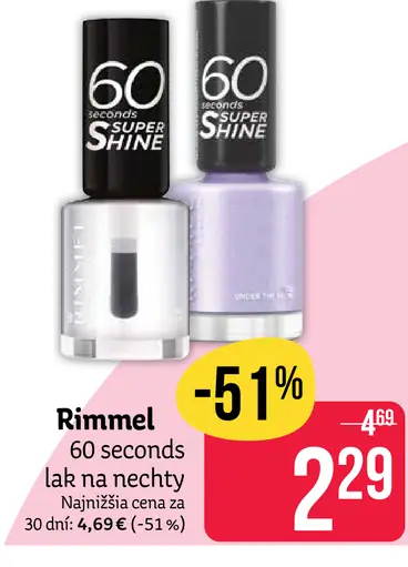 Rimmel 60 Seconds lak na nechty