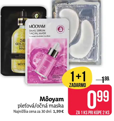 Mooyam pleťová maska